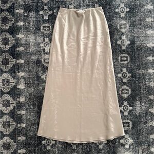 Satin Midi Skirt